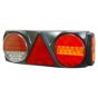 7 Function LED Commercial Trailer Rear Combination Lamp - Stop/Tail/DI/Fog/Ref/Rev/SM - 24V - RH - Each - 0-097-45