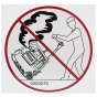 Warning Sign for Wacker DPU2540H, DPU3070H Plate Compactors - 0203270