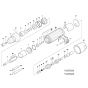 290 W Pneumatic Grinder Assembly
