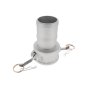 2.1/2" Type C Camlock X Hosetail Aluminium