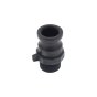 1" Type F X BSPT Male Polypropylene Camlock Coupling