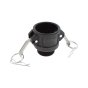 1.1/2" Type B X BSPT Male Polypropylene Type B Camlock Coupling