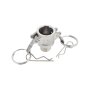 1/2" X BSPT Male Stainless Steel Type B Camlock Coupling