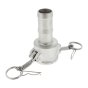 1" Type C Camlock X Hosetail Stainless Steel