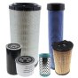 Filter Service Kit for Benford Terex 9 Tonne Dumpers w Perkins T2 Engine, ITL Transmission and Plastic Tanks - May 2004 - June 2006