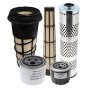 Filter Service Kit for Thwaites 1.5 and 2 Tonne Dumpers with Yanmar 3TNV82A-KWA Engine and Tapered Air Filters