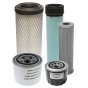 Filter Service Kit for Thwaites 1.5, 2 and 2.3 Tonne Dumpers with Yanmar 3TNV88-XWA Engine