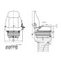 Suspension Seat with Belt fits JCB Telehandlers Replaces 400/H9799