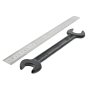 Open End Spanner 1/2 Whit (9/16" BSF) x 7/16 Whit (1/2" BSF) Super Slim 