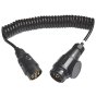 7 Pin to 8 Pin (fits 13 pin) Type Curly Trailer Extension Cable Adaptor - OEM No. 5901