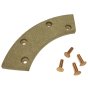 Single Brake Pad (Horseshoe Type) Fits Winget Thwaites Benford Dumpers - 1072A4