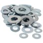 Table 4 Flat Washers, Sizes: 1/2"-1 1/2", Assorted Pack of 50