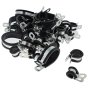 Rubber Lined P-Clips, JCS, Sizes 6-35mm, Assorted Pack of 30