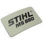 Model Plate for Stihl MS660 - 1122 967 1506