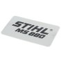 Model Plate for Stihl MS880 Chainsaw - 1124 967 1501