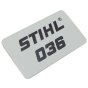 Model Plate for Stihl 036 - 1125 967 1508