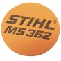 Model Plate for Stihl MS362 - 1140 967 1500