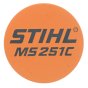 Model Plate for Stihl MS251C Chainsaw - 1143 967 1533