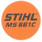 Model Plate fits Stihl  MS661C Chainsaws - 1144 967 1501