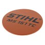 Model Plate for Stihl MS151TC Chainsaws - OEM No. 1146 967 1502