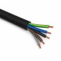 H07 Black Rubber Cable 1.5mm 5-Core (50m Roll)