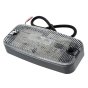 Clear LED Rectangular Front Marker Lamp 12/24V - Each - 0-170-60