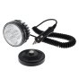 4 x 3W LED Work Lamp with Magnetic Base and 2.5m Retractable Lead - Black, 12/24V, IP67 - Each - 0-420-68