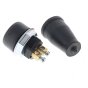 Splashproof Push Button Momentary On Switch - 12.5A at 12V - 0-485-50