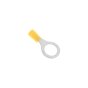 100 Pack Yellow Pre-Insulated Ring Terminals 13mm - 3.0 to 6.0mm² Conductor Size
