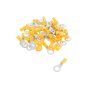 Yellow Pre-Insulated Ring Terminals - 8.40mm (Pack of 50)