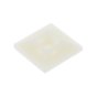 White Adhesive Fixing Base for 5mm Cable Ties - 28 x 28mm (Pack of 25) - 0-002-51