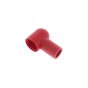 Large Red PVC Insulating Boot, Cable Entry 13mm, Terminal 17mm diameter - Pack of 10 - 0-003-85
