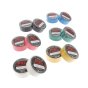 Assorted Coloured PVC Adhesive Tape - 19mm x 5m (Pack of 12) - 0-557-00