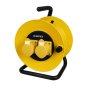 16A 110V Yellow Mains Extension Reel - 25m - Each - 0-698-25