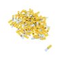6.30mm Yellow Pre-Insulated Blade Terminals (Pack of 100) - 2-001-28