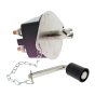 Battery Isolator, Double Pole with Removable Key and Splashproof Cover - 0-605-54