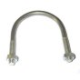Zinc Plated M12 U Bolt w/ 2 Hex Nuts - Suits 90mm dia. Pipe