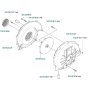 Fan Assembly for Husqvarna 155 BT