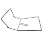 Grass Catcher Bracket for Makita LM002G Mower - OEM No. 162C45-5