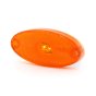 Slimline Oval LED Amber Marker Lamp, 12/24V, IP66/68 (MP1655)