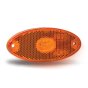 Slimline Oval LED Amber Marker Lamp, 12/24V, IP66/68 (MP1655)