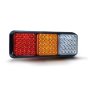 LED Triple Modular Trailer Lamp, 10-30V, 80 x 80mm, With Reverse (MP9638B)