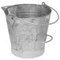 V Lipped Galvanised Tar Bucket w/Tipping Handle, 3 Gallon Load