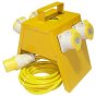 Low Voltage 4-Way Splitter Box for 110v Site Equipment