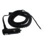 Cigarette Lighter Plug Curly Lead with Plain End