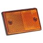Amber Side Reflector - 89mm x 39mm x 6mm