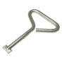 Steel Manhole Lifting Keys, 15mm Diam Steel Bar w/ Welded Key, 300mm