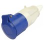 240v Trailing Socket, Size: 16 Amp, Colour: Blue, BS Approved