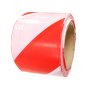 Non Adhesive Zebra Tape, Chevron Style, 70mm Wide, Red/White, 100m