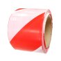 Non Adhesive Zebra Tape, Chevron Style, 70mm Wide, Red/White, 500m Length